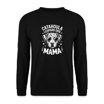 Catahoula Chien Léopard Drôle Catahoula Cadeau - Sweat-shirt Unisexe - noir - Devant - Alina (178cm) & Michal (187cm)