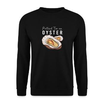 Oysters - Unisex Sweatshirt - black - Front - Alina (178cm) & Michal (187cm)