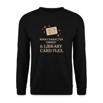 Booktok Fantasy Bookish Humor Gift for - Unisex Sweatshirt - black - Front - Alina (178cm) & Michal (187cm)