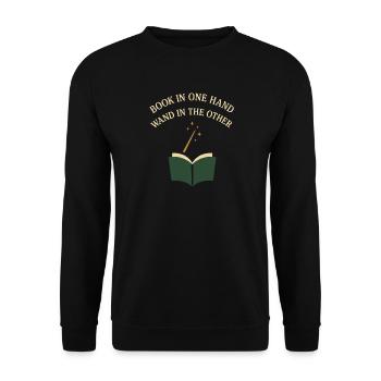 Booktok Fantasy Bookish Humor Gift for - Unisex Sweatshirt - black - Front - Alina (178cm) & Michal (187cm)