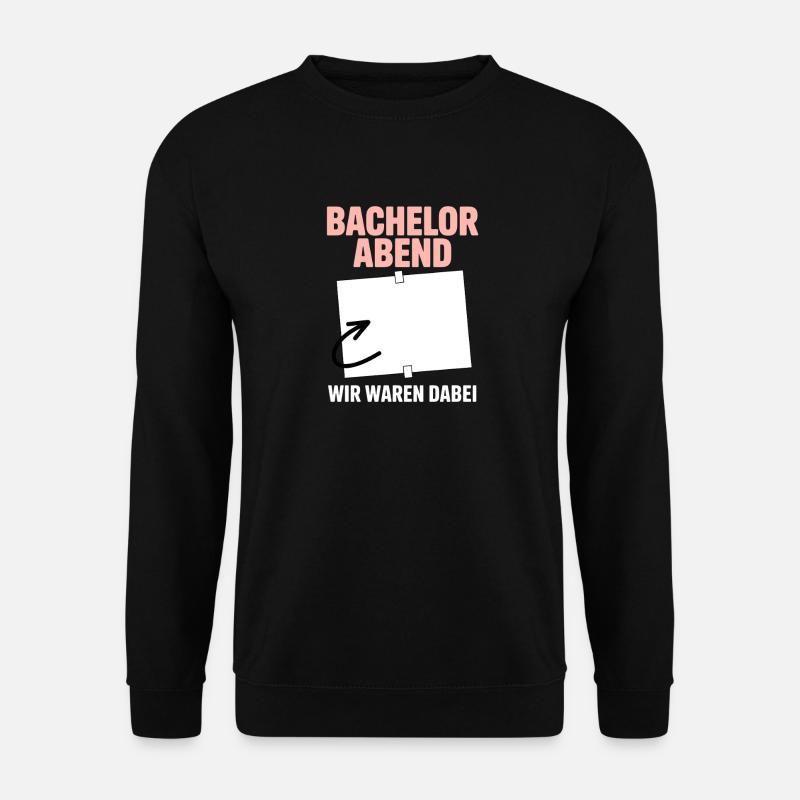 Junggesellenabschied JGA Bachelor Gästebuch - Unisex Pullover - Schwarz