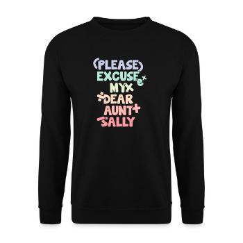 Funny Math Sayings Math Teacher - Unisex Sweatshirt - black - Front - Alina (178cm) & Michal (187cm)