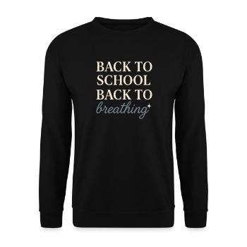 Groovy Pride Retro Equality Queer Story - Unisex Sweatshirt - black - Front - Alina (178cm) & Michal (187cm)