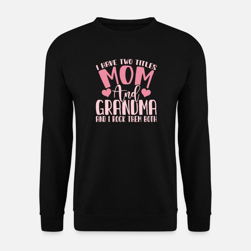 Oma Mama Geschenk Weihnachtsgeschenke Großmutter  - Unisex Pullover - Schwarz