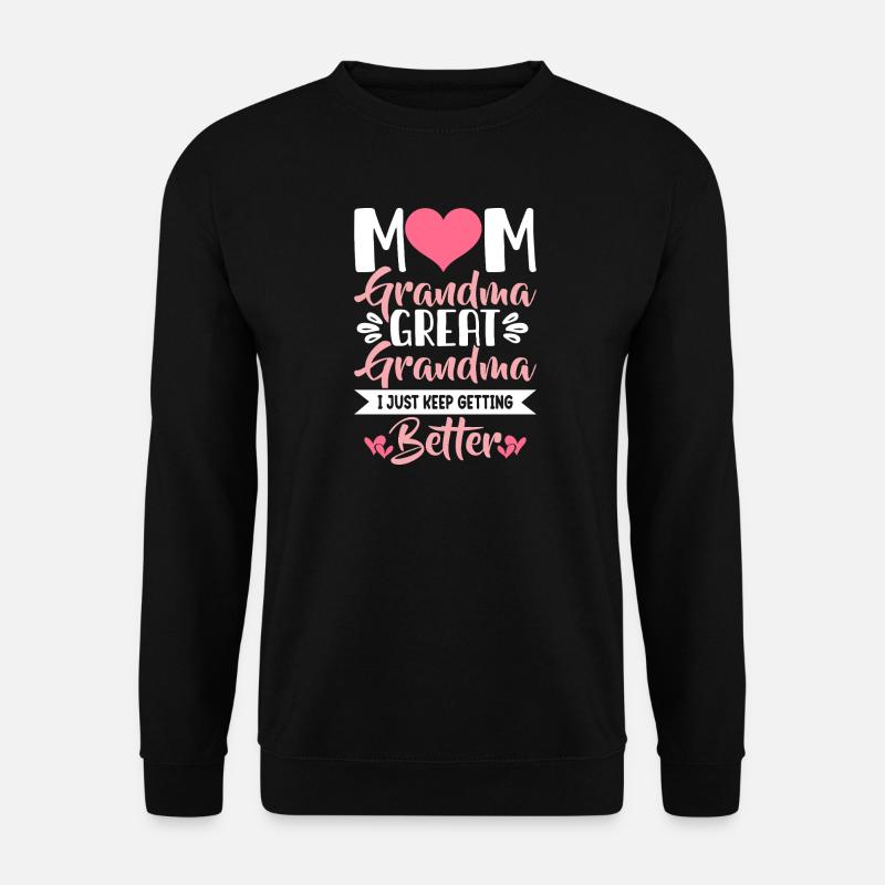 Oma Mama Geschenk Weihnachtsgeschenke Großmutter - Unisex Pullover - Schwarz