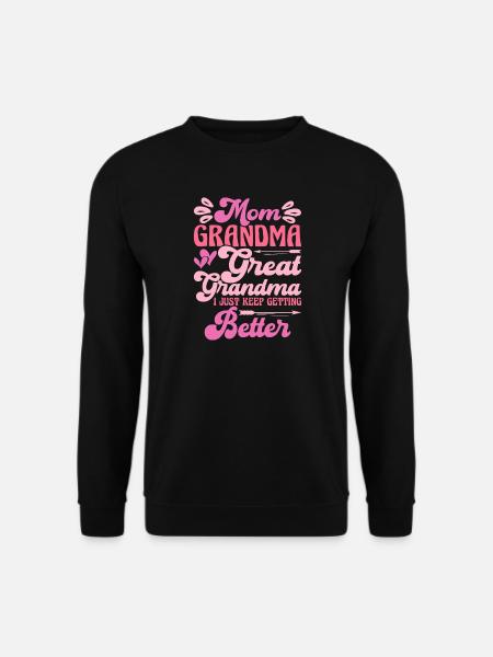 Oma Mama Geschenk Weihnachtsgeschenke Großmutter  - Unisex Pullover - Schwarz