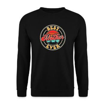 Mama Muttertag Geschenk Weihnachtsgeschenke   - Unisex Pullover - Schwarz - Vorne - Alina (178cm) & Michal (187cm)