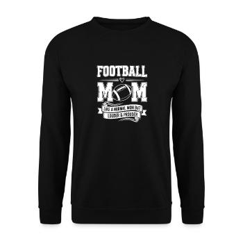 Mutter American Football Mutter - Unisex Pullover - Schwarz - Vorne - Alina (178cm) & Michal (187cm)