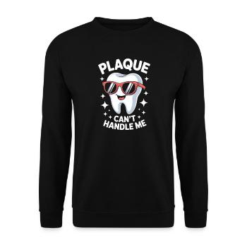 Dentist Saying Tooth Funny Dentist Gift - Unisex Sweatshirt - black - Front - Alina (178cm) & Michal (187cm)