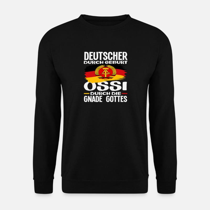 Gnade Gottes Ossi Spruch DDR Stolz - Unisex Pullover - Schwarz