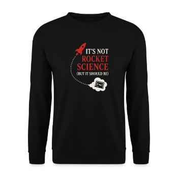 Spacecore Humour Cosmique Galaxie Univers Citation - Sweat-shirt Unisexe - noir - Devant - Alina (178cm) & Michal (187cm)