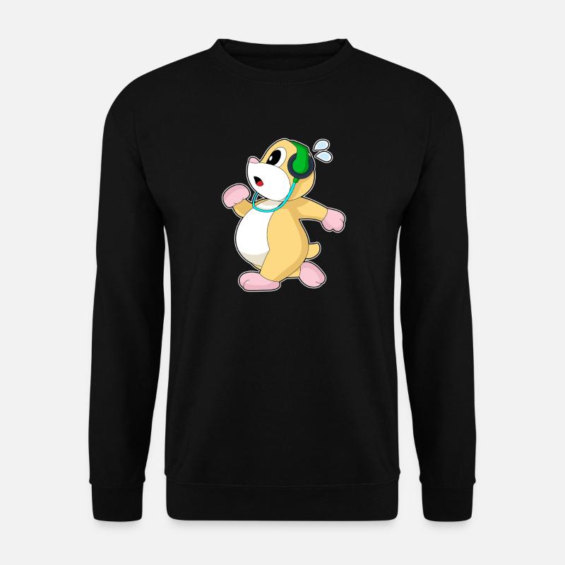 Hamster Jogger Joggen Sport - Unisex Pullover - Schwarz