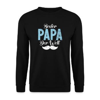 Meilleur papa du monde Fête des pères Hommes - Sweat-shirt Unisexe - noir - Devant - Alina (178cm) & Michal (187cm)