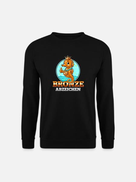Seahorse Bronze Badge Swimming Course - Unisex Sweatshirt - black