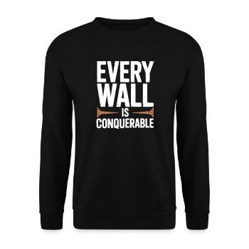 Escalade Escalade en montagne Mousqueton Bloc - Sweat-shirt Unisexe - noir - Devant - Alina (178cm) & Michal (187cm)