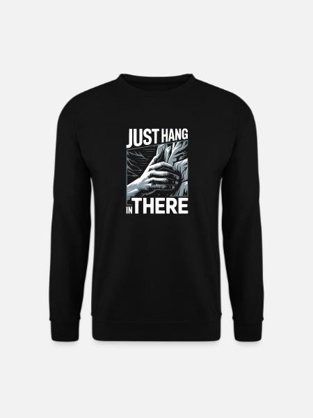 Klettern Bergsteigen Karabiner Bouldern - Unisex Pullover - Schwarz