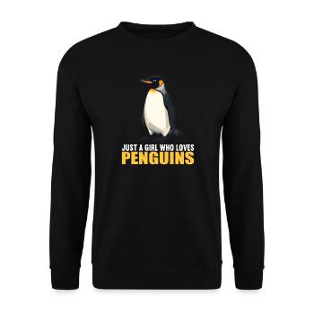 Pingouins Pingouin - Sweat-shirt Unisexe - noir - Devant - Alina (178cm) & Michal (187cm)