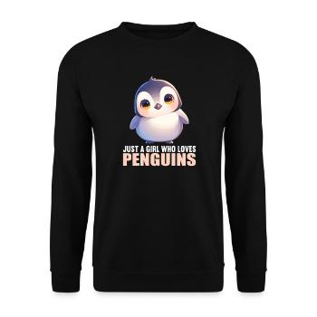 Pingouins Pingouin - Sweat-shirt Unisexe - noir - Devant - Alina (178cm) & Michal (187cm)