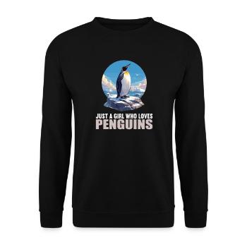 Pingouins Pingouin - Sweat-shirt Unisexe - noir - Devant - Alina (178cm) & Michal (187cm)