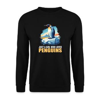 Pingouins Pingouin - Sweat-shirt Unisexe - noir - Devant - Alina (178cm) & Michal (187cm)