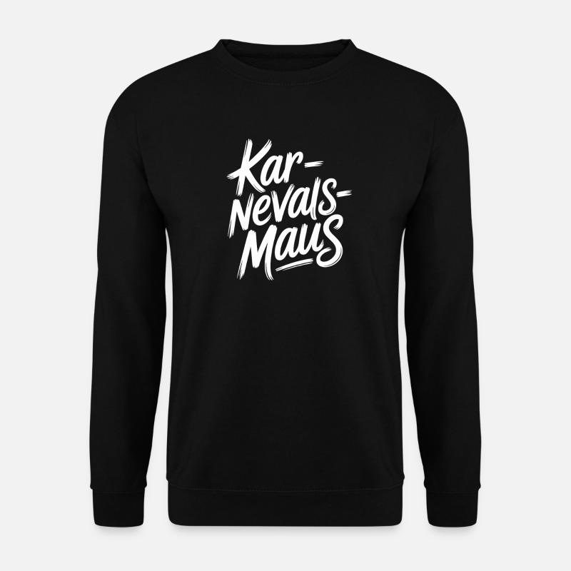 Karnevalsmaus Karneval Köln Kölner Karnevals Maus - Unisex Pullover - Schwarz