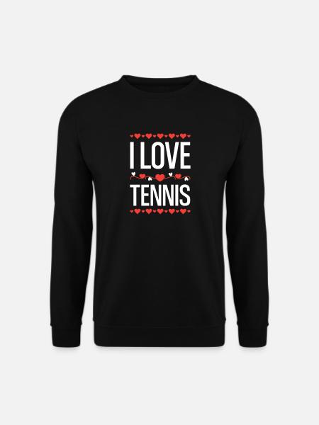I Love Tennis - Unisex Sweatshirt - black
