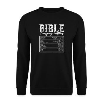 Jesus Christlich Katholiken Gläubiger Gottesdienst - Unisex Pullover - Schwarz - Vorne - Alina (178cm) & Michal (187cm)