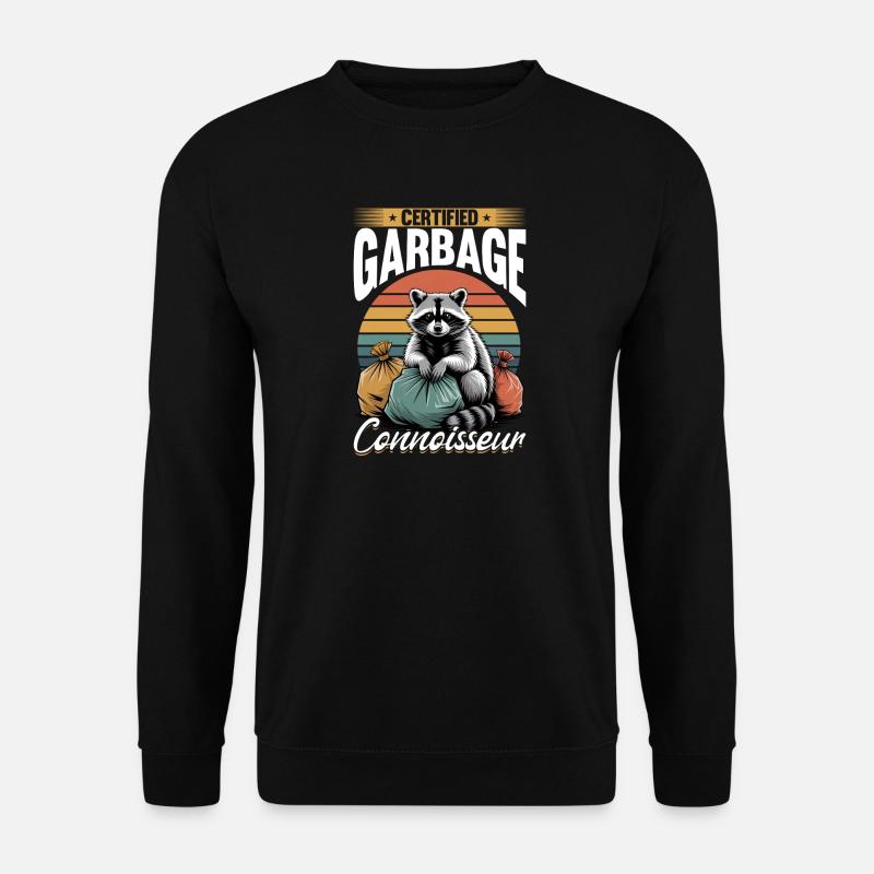 Funny Raccoon - Unisex Sweatshirt - black