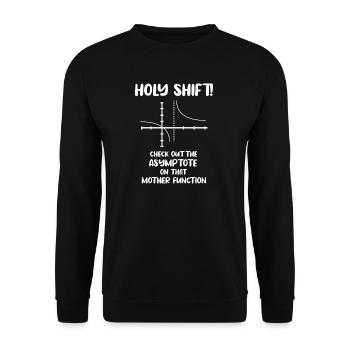 Math Nerd Students University Professor Mathematics - Unisex Sweatshirt - black - Front - Alina (178cm) & Michal (187cm)