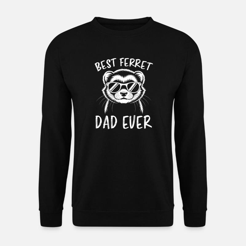 Frettchen Spruch Lustiges Frettchen Geschenk - Unisex Pullover - Schwarz