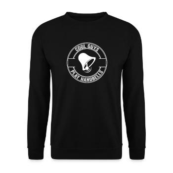 Handbell Circle Emblem - Unisex Sweatshirt - black - Front - Alina (178cm) & Michal (187cm)