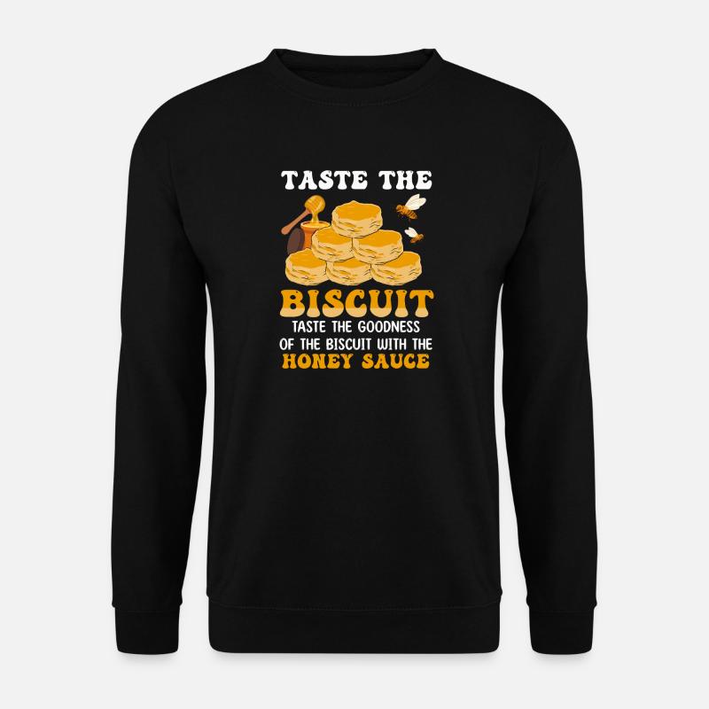 Mit Honig glasierter Keksstapel - Unisex Pullover - Schwarz