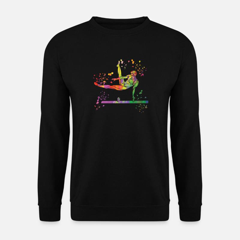Kunstturnen Pauschenpferd Turner - Unisex Pullover - Schwarz