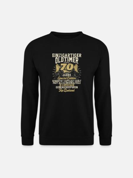 70 Years Unique Classic 70th Birthday - Unisex Sweatshirt - black