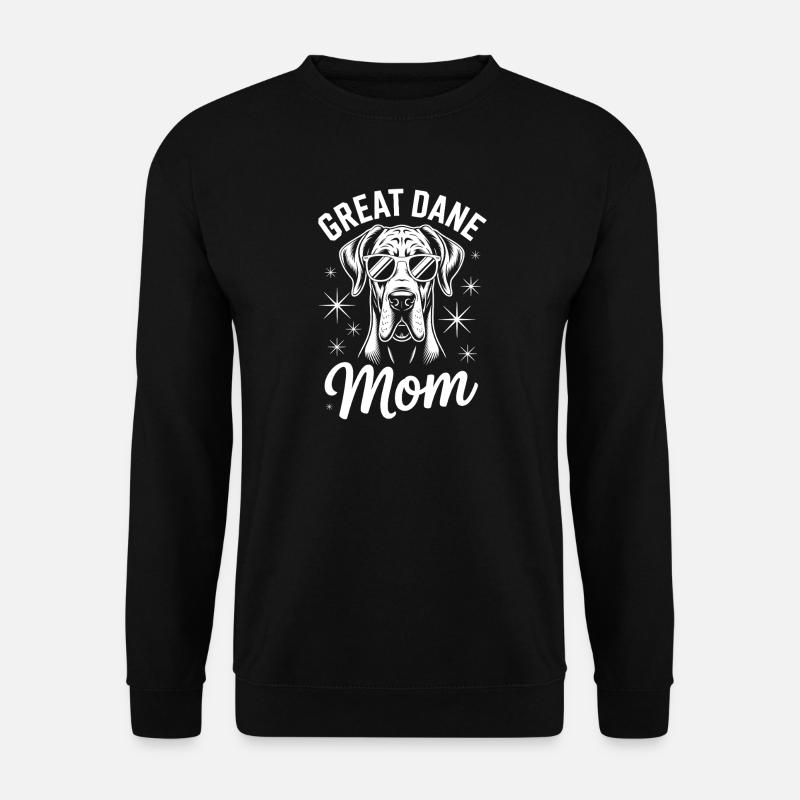 Deutsche Dogge Spruch Lustiges Dogge Geschenk - Unisex Pullover - Schwarz
