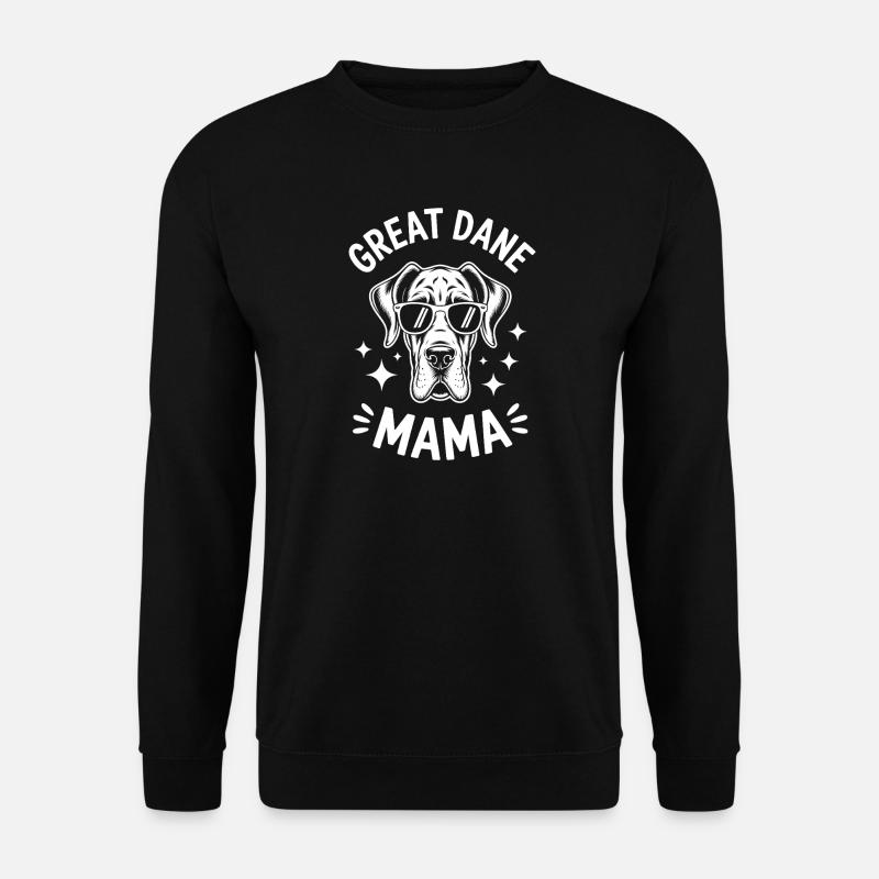Deutsche Dogge Spruch Lustiges Dogge Geschenk - Unisex Pullover - Schwarz