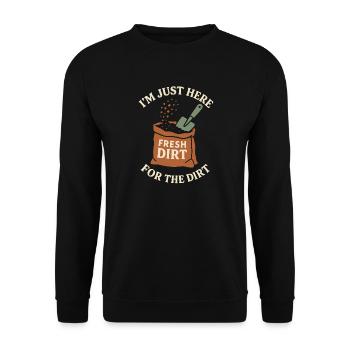 Lustiger Garten-humor, Pflanzenliebhaber, - Unisex Pullover - Schwarz - Vorne - Alina (178cm) & Michal (187cm)