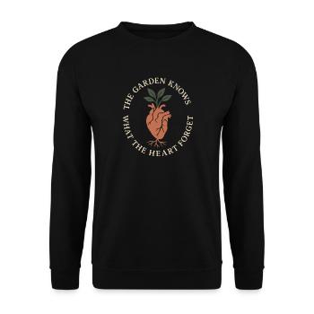 Lustiger Garten-humor, Pflanzenliebhaber, - Unisex Pullover - Schwarz - Vorne - Alina (178cm) & Michal (187cm)