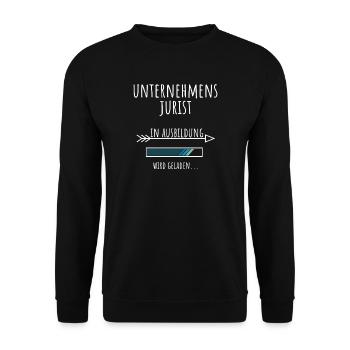 In-house Lawyer Studies Profession Education - Unisex Sweatshirt - black - Front - Alina (178cm) & Michal (187cm)