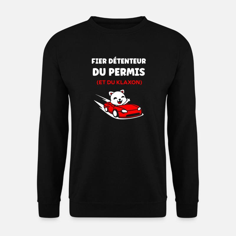 Körkort humor - Unisextröja - svart