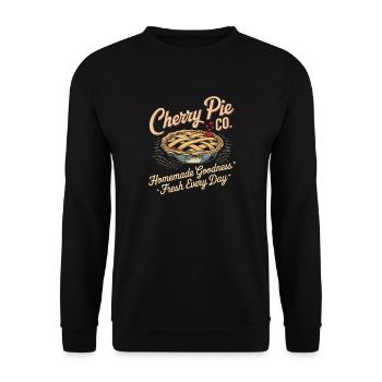 Boulangerie Vintage Publicité - Sweat-shirt Unisexe - noir - Devant - Alina (178cm) & Michal (187cm)