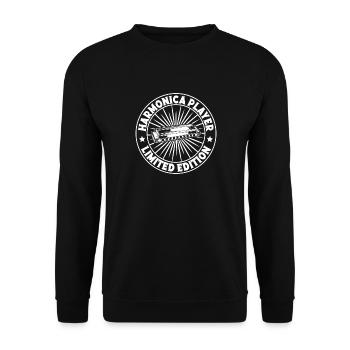 Harmonica Musican LImited Edition Harmonica - Unisex Pullover - Schwarz - Vorne - Alina (178cm) & Michal (187cm)
