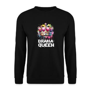Königin Von Allem Mit Attitüde Und Stil - Unisex Sweatshirt - black - Front - Alina (178cm) & Michal (187cm)