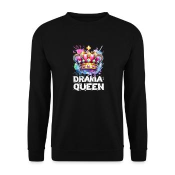 Königin Von Allem Mit Attitüde Und Stil - Unisex Sweatshirt - black - Front - Alina (178cm) & Michal (187cm)