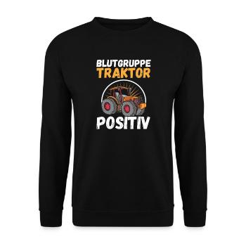 Agriculteur Agriculteur Agriculteur Tracteur Agricole - Sweat-shirt Unisexe - noir - Devant - Alina (178cm) & Michal (187cm)