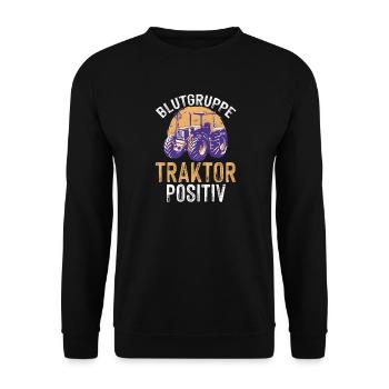 Agriculteur Agriculteur Agriculteur Tracteur Agricole - Sweat-shirt Unisexe - noir - Devant - Alina (178cm) & Michal (187cm)