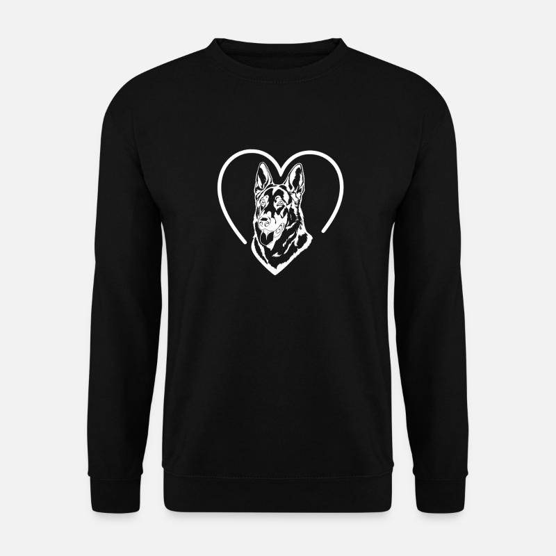 German Shepherd Heart - Unisex Sweatshirt - black