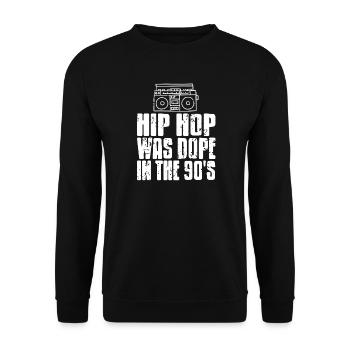 Rhythm Street Flow Was Legendary In The 90s - Unisex Sweatshirt - black - Front - Alina (178cm) & Michal (187cm)