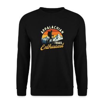 Citation de randonnée en plein air pour les amateurs de sentiers des Appalaches - Sweat-shirt Unisexe - noir - Devant - Alina (178cm) & Michal (187cm)