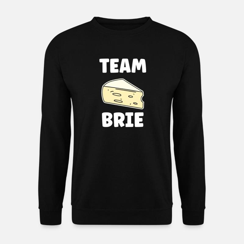 Humor Brie-Käse - Unisex Pullover - Schwarz